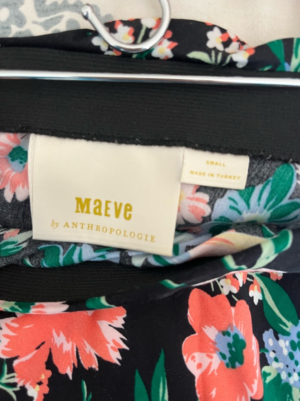 Maeve Floral Maxi Skirt with Vibrant Multi-Color Print Size Small - Picture 5 of 7